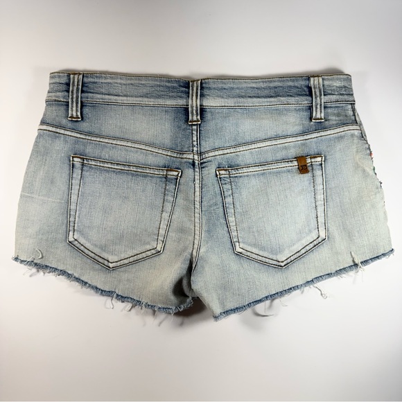Joe's Jeans Sequin Beaded Denim Cutoff Shorts Size 27 Rare Excellent Mint - Picture 6 of 7